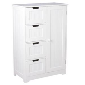 FineBuy Badschrank 56 cm breit und 83 hoch weiß