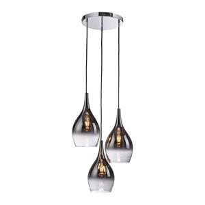 PAUL NEUHAUS Hanglamp Pilua, 3-lamps, baldakijn rond