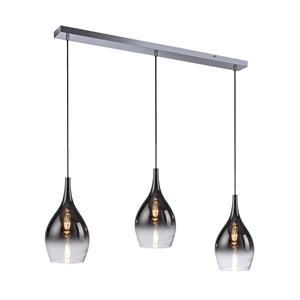 PAUL NEUHAUS Hanglamp Pilua, 3-lamps, baldakijn hoekig