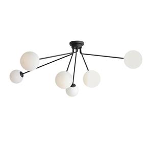Euluna Plafondlamp 1082PL_K1, 6-lamps, zwart