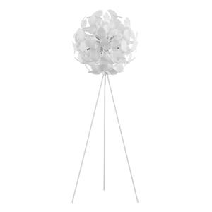 LINDBY Varika Stehlampe mit Kugelschirm, weiß