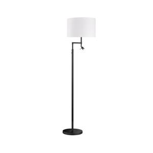 FISCHER & HONSEL Vloerlamp Teramo met LED leeslamp, kap wit