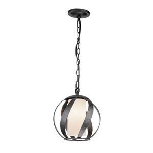 Quintiesse Hanglamp Blacksmith zwart/wit 1-lamp