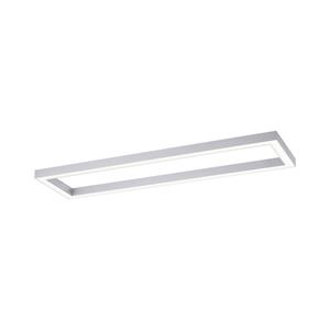 Pure Lines LED plafondlamp, hoekig, aluminium