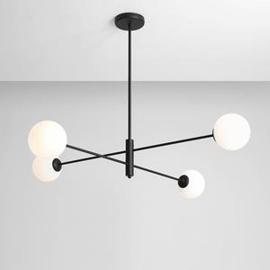 Euluna Plafondlamp 1090PL_L1, 4-lamps, zwart