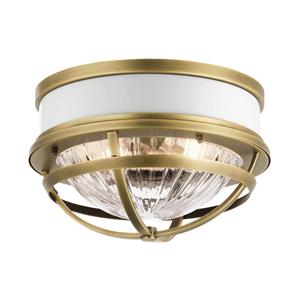 Quintiesse Plafondlamp Tollis, messing/helder, Ø 30,5 cm
