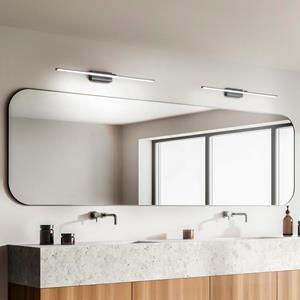 Fabas Luce Nala LED spiegellamp, zwart, breedte 110 cm, metaal