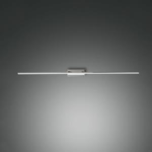 Fabas Luce LED spiegellamp Nala, verchroomd, breedte 110 cm, metaal