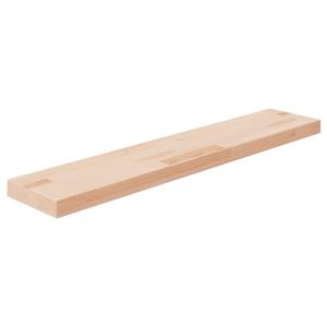vidaxl Plank 100 x 20 x 4 cm onbewerkt massief eikenhout