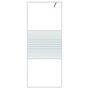 VIDAXL Duschwanne »Duschwand für Begehbare Dusche Weiß 80x195 cm ESG-Klarglas«