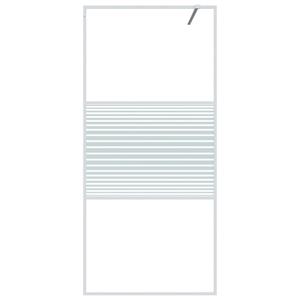 vidaXL Inloopdouchewand 90x195 cm transparant ESG-glas wit