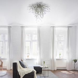 Paul Neuhaus Kroonluchter Icicle metaal 50cm 8091-55