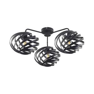 Lindby Niobano plafondlamp van zwart staal
