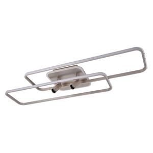 LUCANDE Tival LED-Deckenlampe, lang, nickel