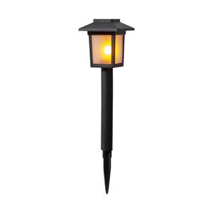 STAR TRADING LED solar-sokkellamp Flame Mini in 2 per set