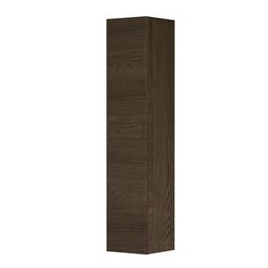 INK Badkamerkast - 36x37x169cm - 1 deur - verticaal gefreesd - eiken Massief eiken charcoal 1259577