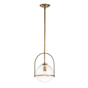 Quintiesse Hanglamp Sommerset, 1-lamp, messing