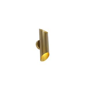 QAZQA Wandlamp whistle - Goud|messing - Industrieel - L 10cm
