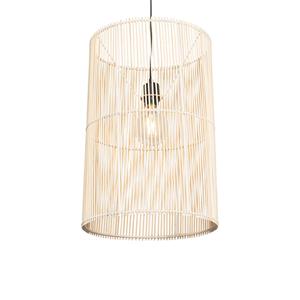 QAZQA Hanglamp natasja - Naturel - Landelijk - D 35cm