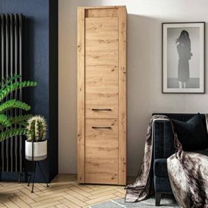 LOMADOX Hochschrank ARTA-131 in Artisan Eiche Nb., B/H/T: ca. 55/200/40 cm braun