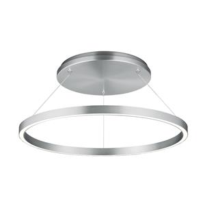 Knapstein LED hanglamp Lisa-D, ringvormig, mat nikkel