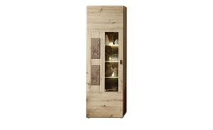 Primo Vitrine  Madera II ¦ holzfarben ¦ Maße (cm): B: 65 H: 201 T: 37  - Möbel Kraft