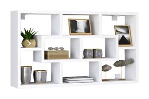 ebuy24 Opila Regal wandhängend 8 Ablagen weiß.