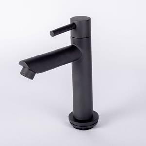 Fortifura Calvi Fonteinkraan - 15.4cm - opbouw - 1gats - mat zwart SW696235