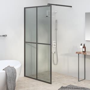 VIDAXL Duschwanne »Duschwand für Walk-in Dusche 118x190 cm Dunkles Sicherheitsglas Duschabtrennung«