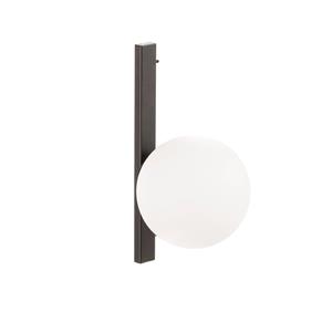 Eco-Light Wandlamp Enoire in zwart en wit, 1-lamp