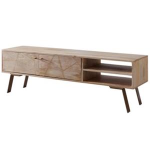 FineBuy Lowboard Braun 145 cm breit braun