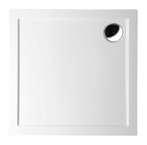 Polysan Aura vierkante douchebak 90x90x4cm wit