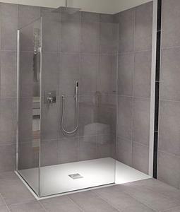 Polysan Flexia rechthoekige douchebak 130x90cm wit mat