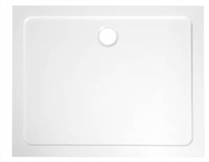 Aqualine Tecmi rechthoekige douchebak 100x70cm wit