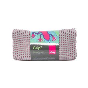 Bodhi Sporthandtuch »Yogatuch GRIP ² - Zweifarbig grau/aubergine«