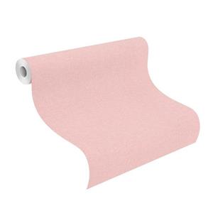 Rasch - Vliesbehang - Uni Behang - Roze - Trendy Kinderbehang