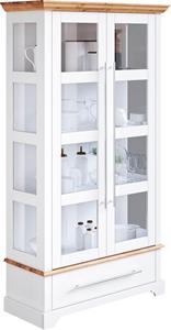 Home affaire Vitrine Meliss, Höhe 169 cm, Kiefer massiv