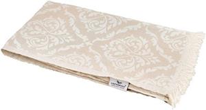 Carenesse Hamamtuch »Barock beige 90 x 175 cm, leichtes Pestemal Fouta Handtuch Saunatuch«, Strandtuch aus 100% Baumwolle Badedecke Tischdecke Dekodecke