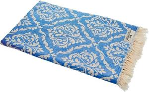 Carenesse Hamamtuch »Barock blau 90 x 175 cm, leichtes Pestemal Fouta Handtuch Saunatuch«, Strandtuch aus 100% Baumwolle Badedecke Tischdecke Dekodecke