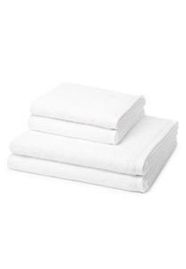 Ross Handtuch Set »Vita« (Spar-Set, 4-tlg), 2 X Handtuch 2 X Duschtuch - im Set - Baumwolle - Weich und saugstark, Hautfreundliches und pflegeleichtes Material, Mit Logo-Stickerei