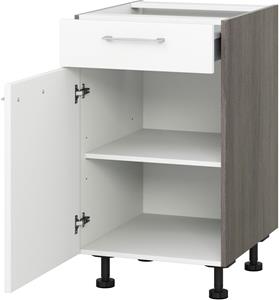 Express Küchen Unterschrank Trea US50, mit einem Auszug und einer Tür, inklusive Einlegeboden, Breite 50 cm, Höhe 75 cm