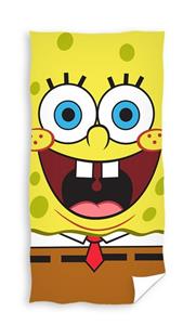 SlaapTextiel SpongeBob Strandlaken Face - 70 x 140 cm - Katoen