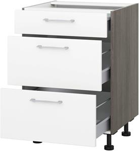 Express Küchen Auszugsunterschrank Trea U2AS60, mit drei Auszügen, Breite 60 cm, Höhe 75 cm