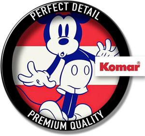 Komar Fototapete »Mickey Vibrant«, glatt, Motiv, (Packung, 1 St., 200 x 250 cm (Breite x Höhe), Deutsches Qualitätsvlies (155 g/m). Formstabil, strapazierfähig, geruchsfrei,