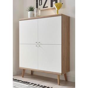 Andas Highboard Merle, im skandinavischen Design, Breite 107 cm