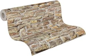 A.S. Création Vliestapete »Bricks & Stones Stein«, leicht strukturiert, matt, (1 St)