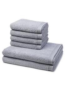 Möve Handtuch Set »Superwuschel« (Spar-Set, 6-tlg), 4 X Handtuch 2 X Duschtuch - im Set - Baumwolle - Extraweiches und voluminöses Handtuch mit dezenter Biesenbordüre, Aus 1
