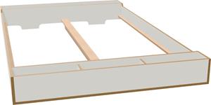 Müller Small Living Futonbett MAUDE Bett, Überlänge 220 cm