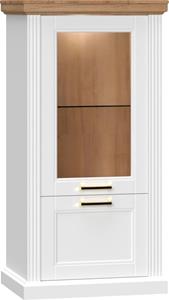 Delavita Vitrine Tara, lackiert mit wasserbasiertem UV-Lack, Soft-Close-Funktion