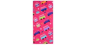 VW Collection by BRISA VW T1 Bulli Bus & Käfer Kinder Strandtuch rosa Gr. 70 x 150